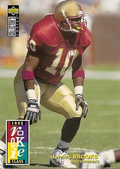 1995 Collector's Choice #21 Derrick Brooks Front