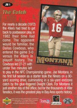 1995 Collector's Choice - Montana Chronicles #JM1 Joe Montana Back