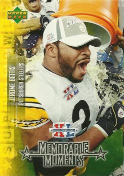 2006 Upper Deck Pittsburgh Steelers Super Bowl Champions - Memorable Moments #MM4 Jerome Bettis Front