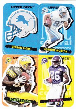 1995 Collector's Choice Update - Stick-Ums #47 Detroit Lions / Johnnie Morton / Robert Brooks / Jake Reed Front