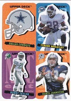 1995 Collector's Choice Update - Stick-Ums #56 Dallas Cowboys / Tyrone Wheatley / Bobby Taylor / Daryl Johnston Front