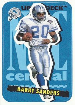 1995 Collector's Choice Update - Stick-Ums #7 Barry Sanders Front