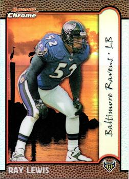 1999 Bowman Chrome - Interstate Refractors #27 Ray Lewis Front
