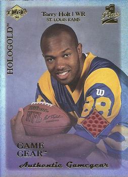 1999 Collector's Edge First Place - Rookie Game Gear HoloGold #RG8 Torry Holt Front