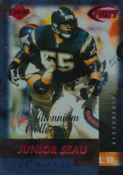 1999 Collector's Edge Fury - Millennium Collection Red #121 Junior Seau Front