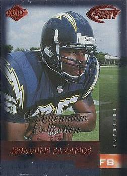 1999 Collector's Edge Fury - Millennium Collection Red #195 Jermaine Fazande Front
