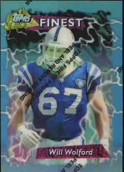 1995 Finest #41 Will Wolford Front