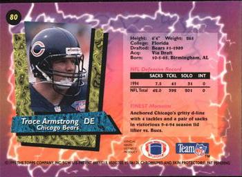 1995 Finest #80 Trace Armstrong Back