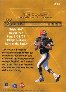 1999 Collector's Edge Masters - Excalibur #X14 Tim Couch Back