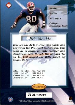 1999 Collector's Edge Masters - HoloSilver #21 Eric Moulds Back