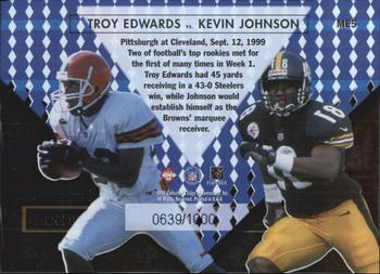 1999 Collector's Edge Masters - Main Event #ME5 Troy Edwards / Kevin Johnson Back