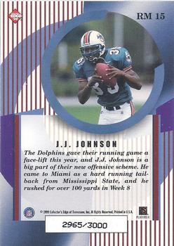 1999 Collector's Edge Masters - Rookie Masters #RM 15 J.J. Johnson Back