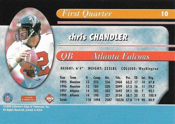 1999 Collector's Edge Odyssey - Millennium Collection Blue #10 Chris Chandler Back