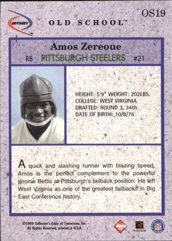 1999 Collector's Edge Odyssey - Old School #OS19 Amos Zereoue Back