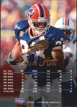 1995 Flair #20 Andre Reed Back