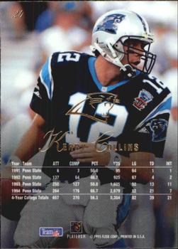 1995 Flair #24 Kerry Collins Back