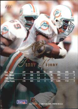 1995 Flair #110 Terry Kirby Back
