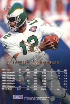 1995 Flair #156 Randall Cunningham Back