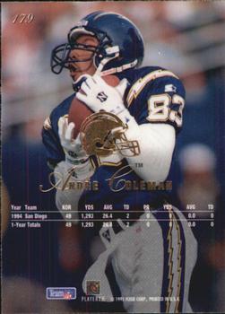 1995 Flair #179 Andre Coleman Back