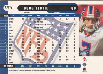 1999 Collector's Edge Supreme - Gold Ingot #015 Doug Flutie Back