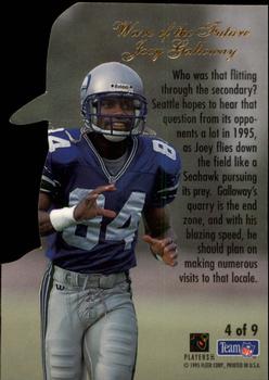 1995 Flair - Wave of the Future #4 Joey Galloway Back