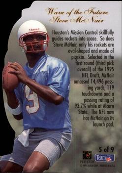 1995 Flair - Wave of the Future #5 Steve McNair Back