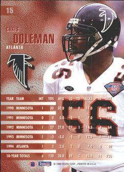 1995 Fleer #15 Chris Doleman Back