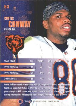 1995 Fleer #53 Curtis Conway Back