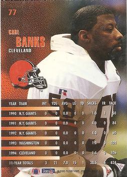 1995 Fleer #77 Carl Banks Back