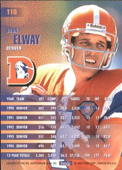 1995 Fleer #110 John Elway Back