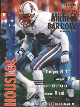 1995 Fleer #142 Micheal Barrow Front