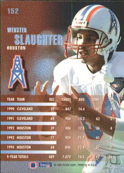 1995 Fleer #152 Webster Slaughter Back
