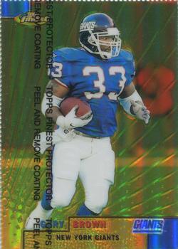 1999 Finest - Gold Refractors #77 Gary Brown Front