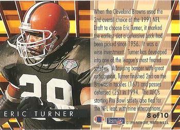1995 Fleer - Gridiron Leaders #8 Eric Turner Back