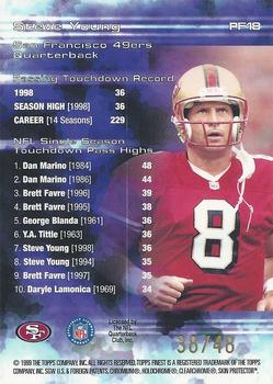 1999 Finest - Prominent Figures #PF18 Steve Young Back