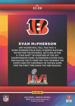 2022 Donruss - Road to the Super Bowl Conference Championship #CC-EM Evan McPherson Back