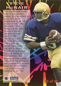 1995 Fleer - NFL Prospects #12 Steve McNair Back