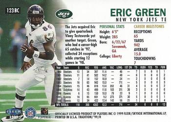 1999 Fleer Tradition - Blitz Collection #123BC Eric Green Back