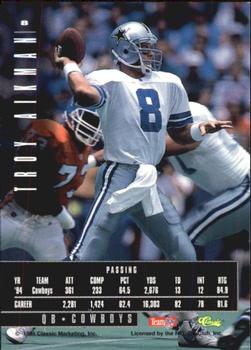 1995 Classic Images Limited #8 Troy Aikman Back