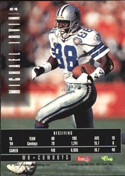 1995 Classic Images Limited #24 Michael Irvin Back