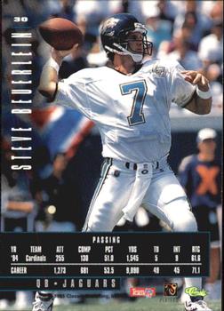 1995 Classic Images Limited #30 Steve Beuerlein Back