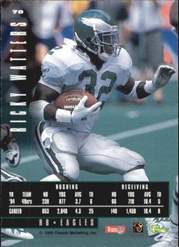 1995 Classic Images Limited #70 Ricky Watters Back