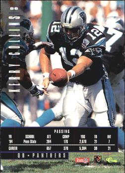1995 Classic Images Limited #86 Kerry Collins Back