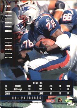 1995 Classic Images Limited #115 Curtis Martin Back