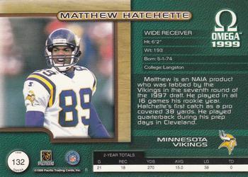 1999 Pacific Omega - Copper #132 Matthew Hatchette Back
