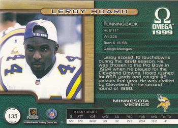 1999 Pacific Omega - Copper #133 Leroy Hoard Back