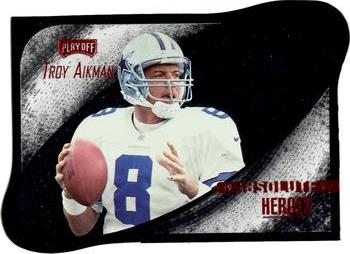 1999 Playoff Absolute EXP - Heroes #HE2 Troy Aikman Front