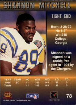 1995 Pacific #78 Shannon Mitchell Back