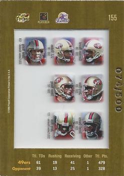 1999 Playoff Absolute SSD - Coaches Collection Silver #155 Steve Young / Jerry Rice / J.J. Stokes / Terrell Owens Back