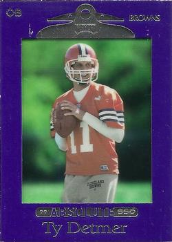 1999 Playoff Absolute SSD - Purple #24 Ty Detmer Front
